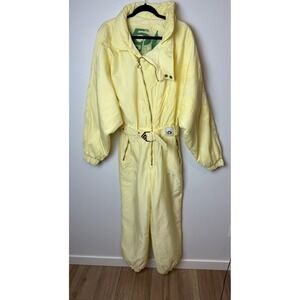 Vintage Ski Suit 5th Avenue One Piece Snowsuit Bib Snow Retro Fashion Womens 12